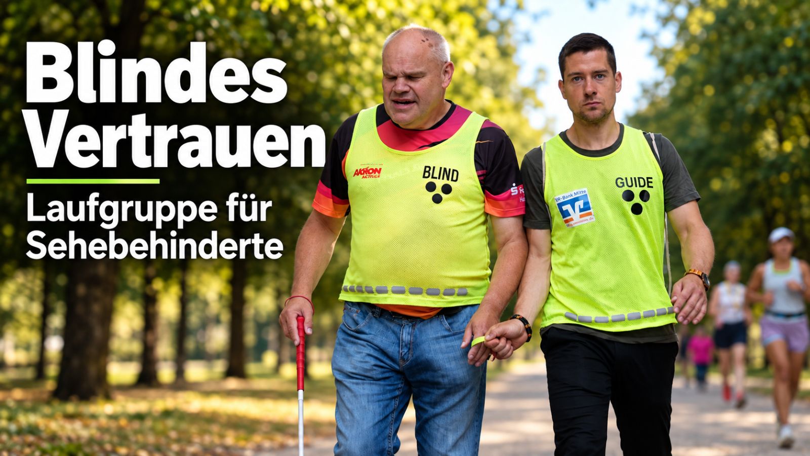 Blindes Vertrauen: Laufgruppe