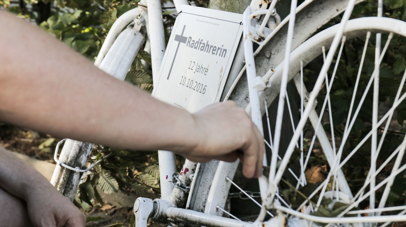 Ghostbikes erinnern an